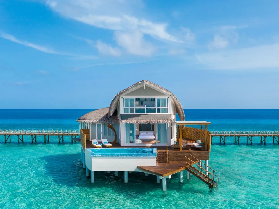 فيلا الدوبلكس فوق الماء في JW Marriott Maldives