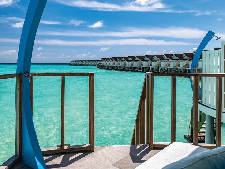 مدخل الفيلا المائية في Villa Nautica