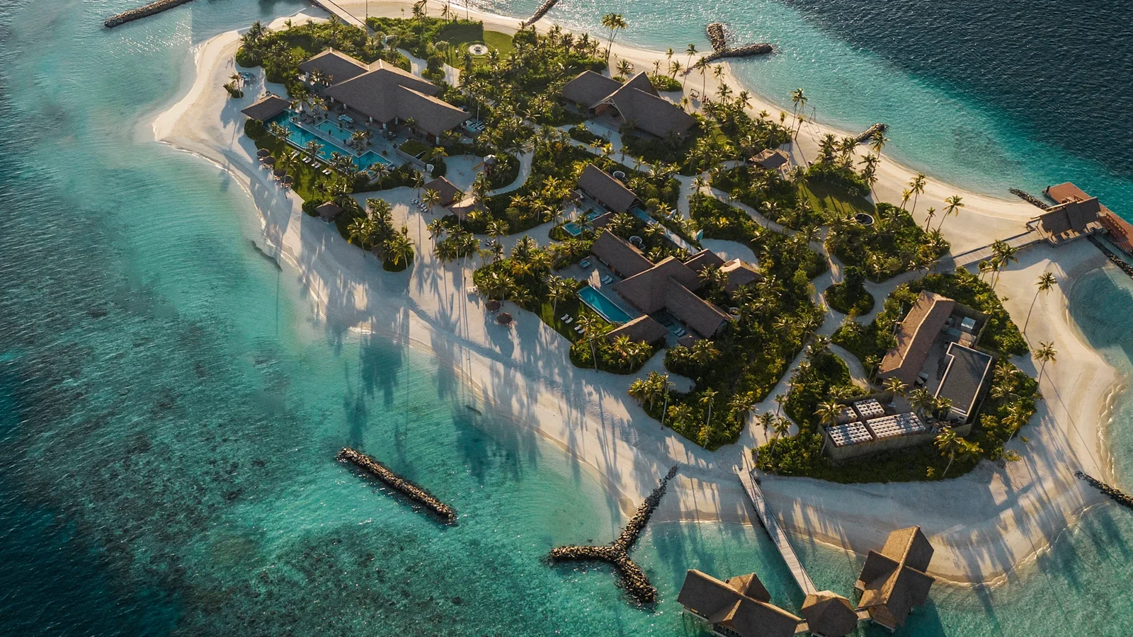 لقطة جوية لفلل Waldorf Astoria Maldives Ithaafushi